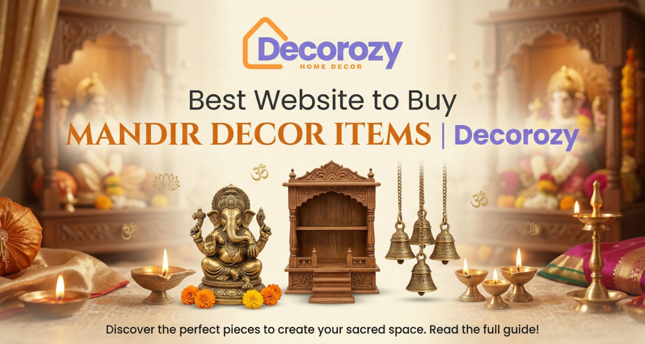 Best Website to Buy Mandir Decor Items | Decorozy