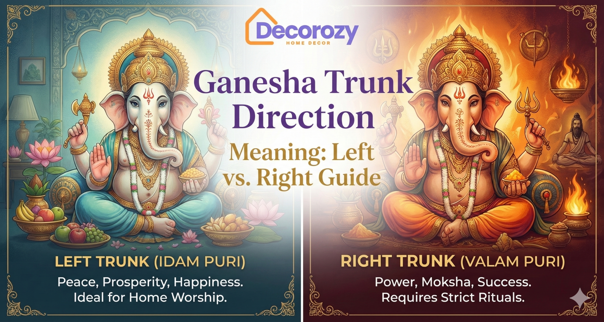 Ganesha Trunk Direction Meaning: Left vs. Right Guide