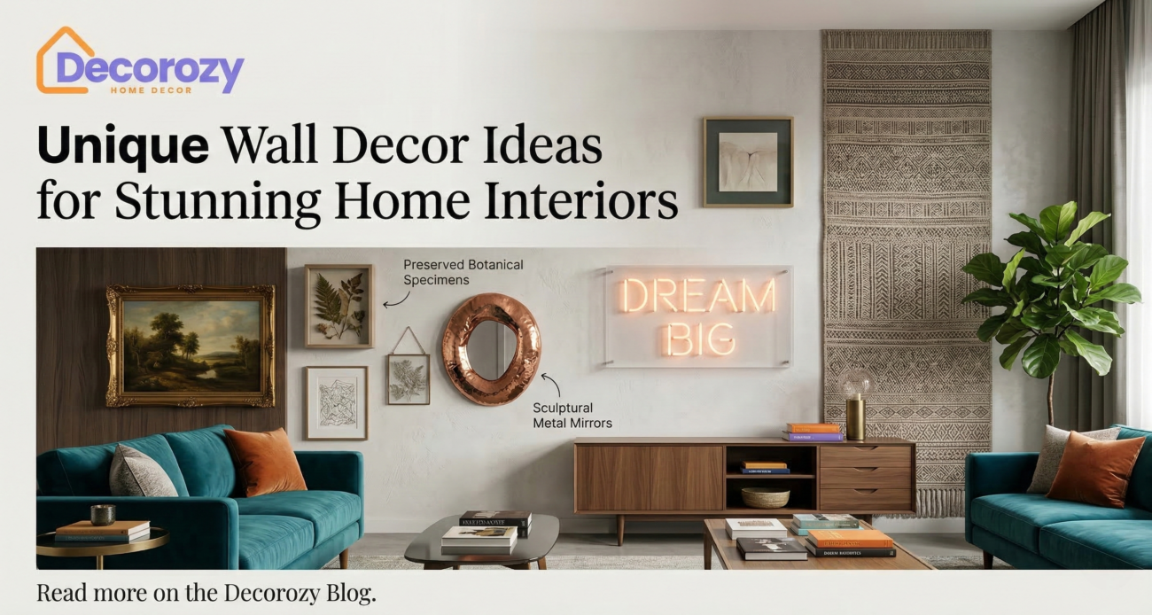Unique Wall Decor Ideas for Stunning Home Interiors
