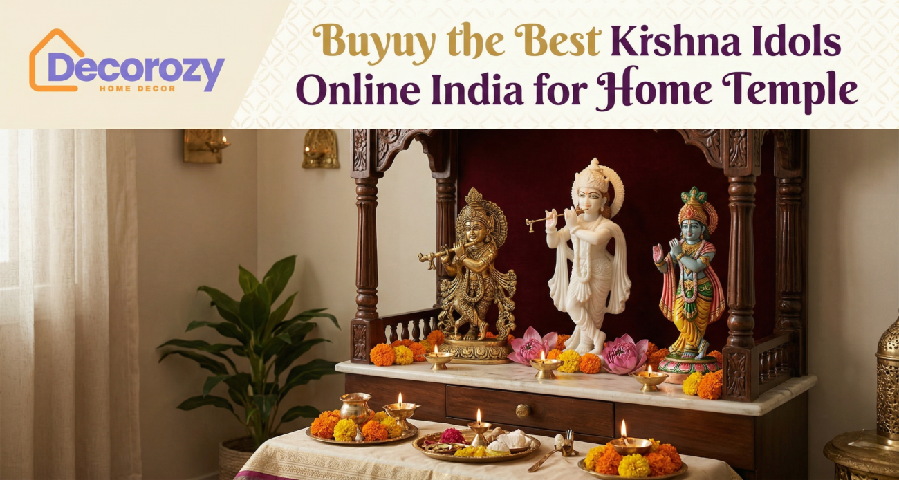 Buy the Best Krishna Idols Online India for Home Temple