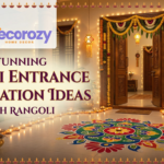 Stunning Diwali Entrance Decoration Ideas with Rangoli | Decorozy