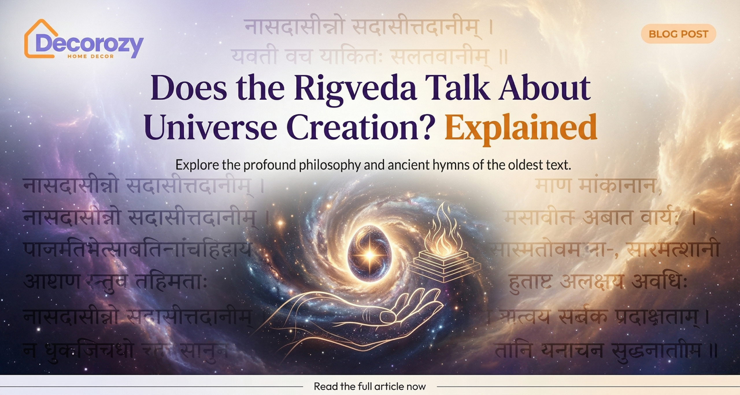 Does the Rigveda Talk About Universe Creation? Explained