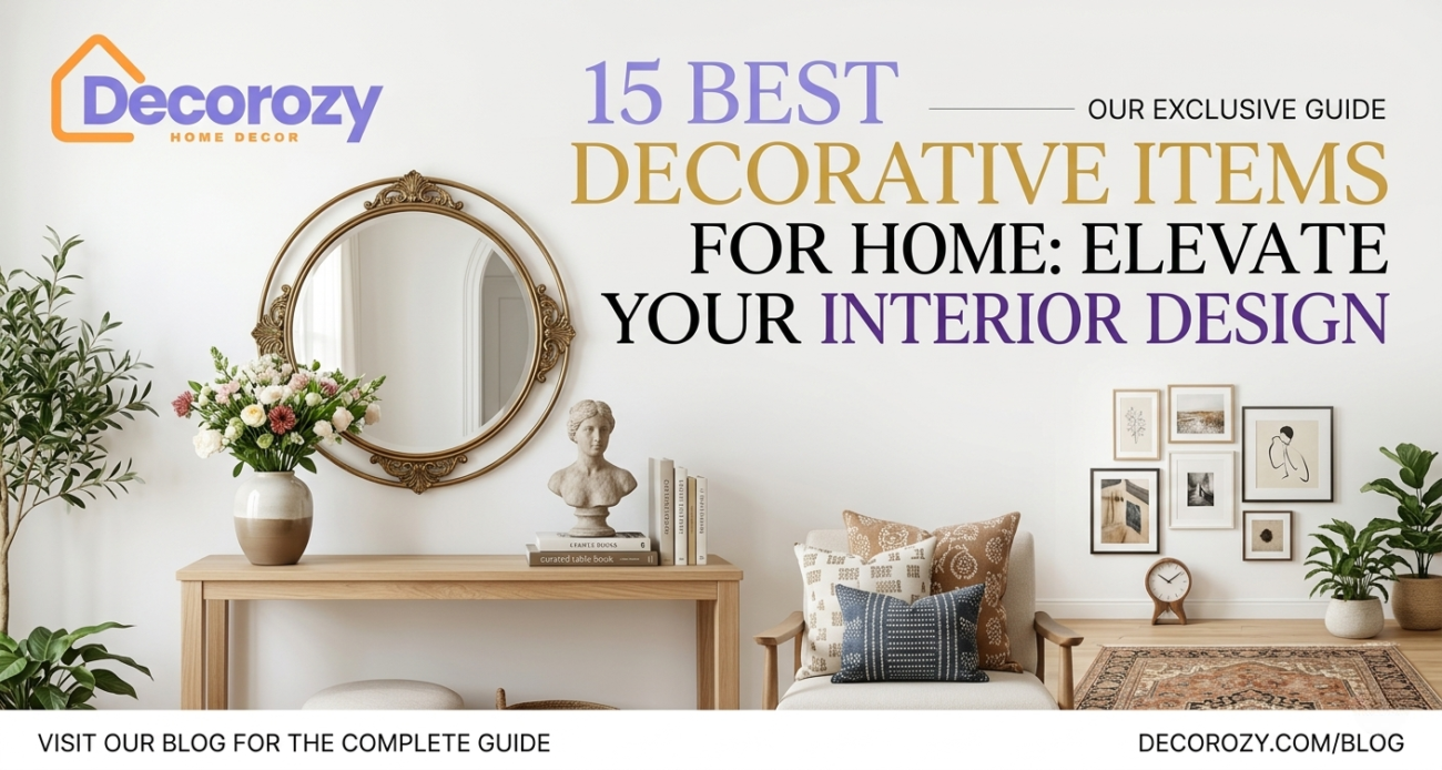 15 Best Decorative Items for Home: Elevate Your Interior Design