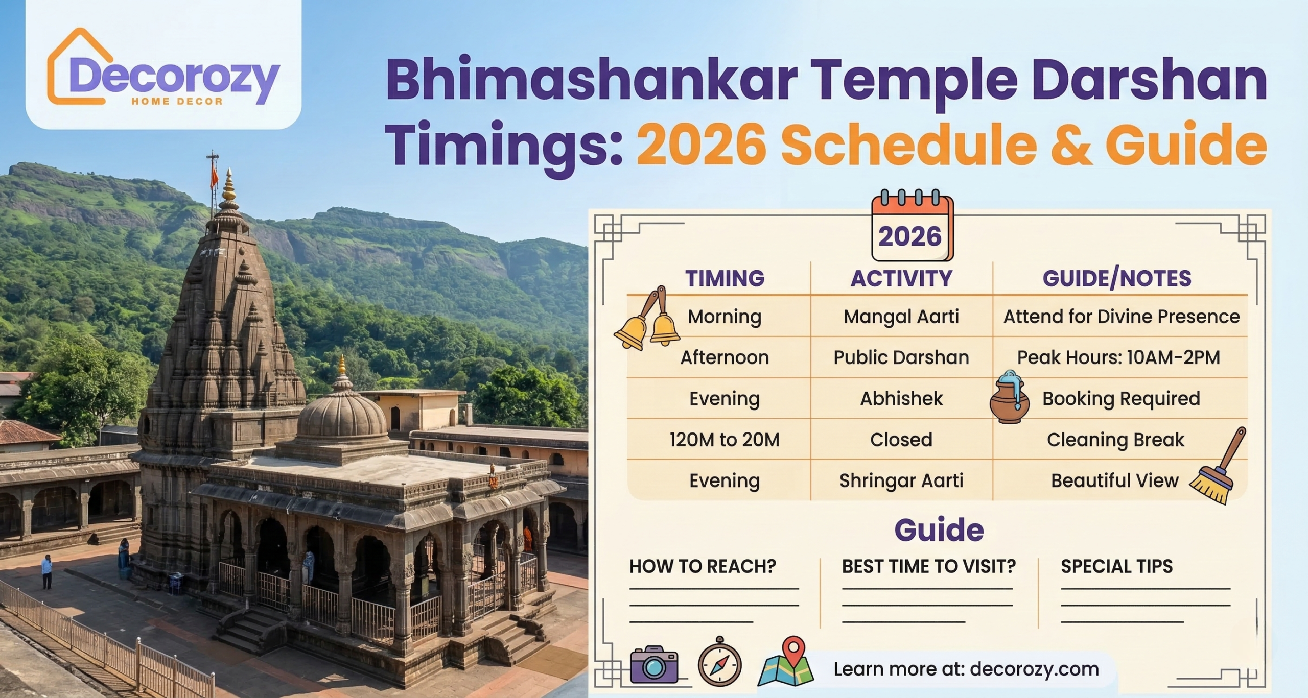 Bhimashankar Temple Darshan Timings: 2026 Schedule & Guide