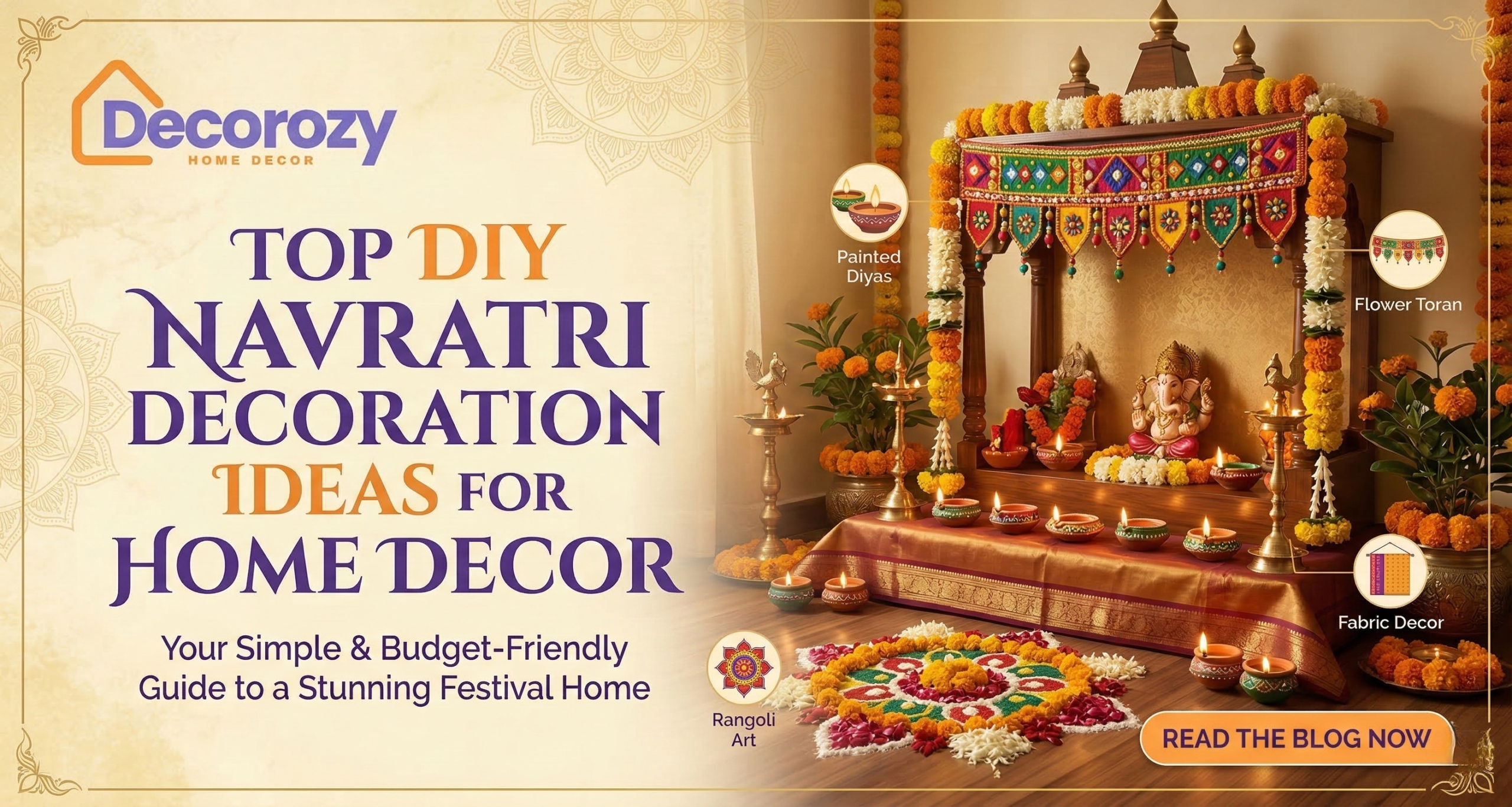 Top DIY Navratri Decoration Ideas for Home Decor