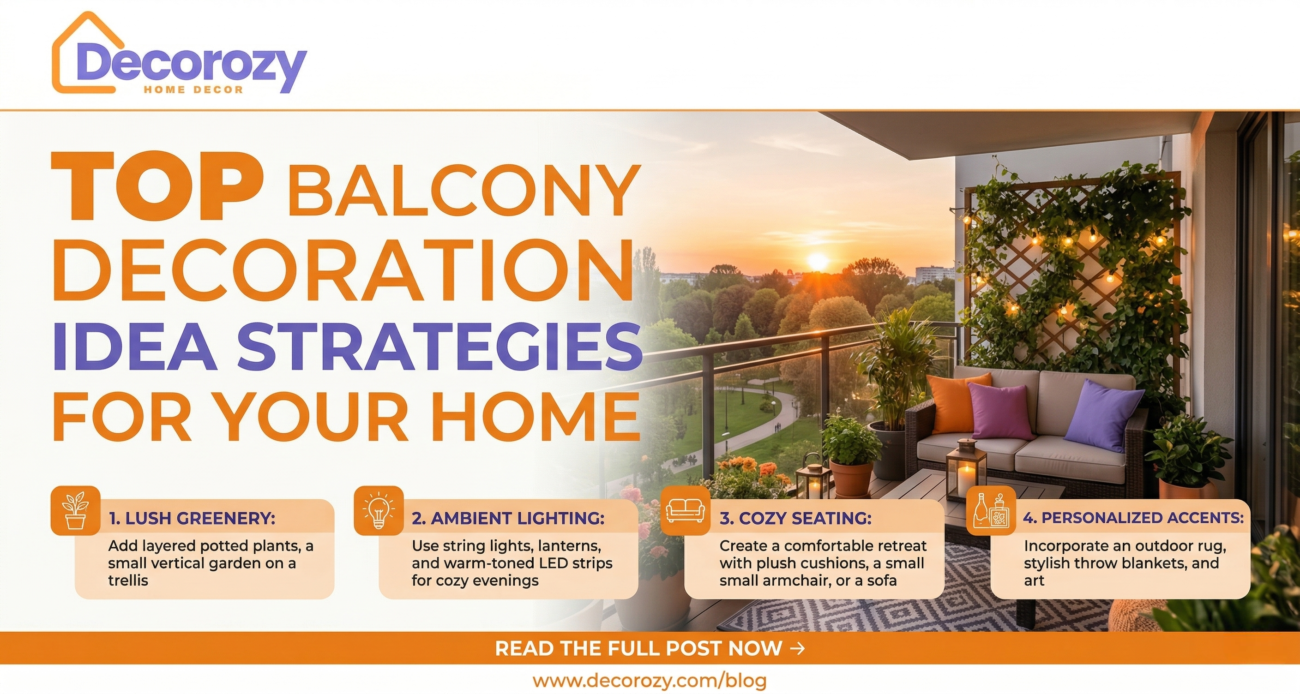 Top Balcony Decoration Idea Strategies for Your Home