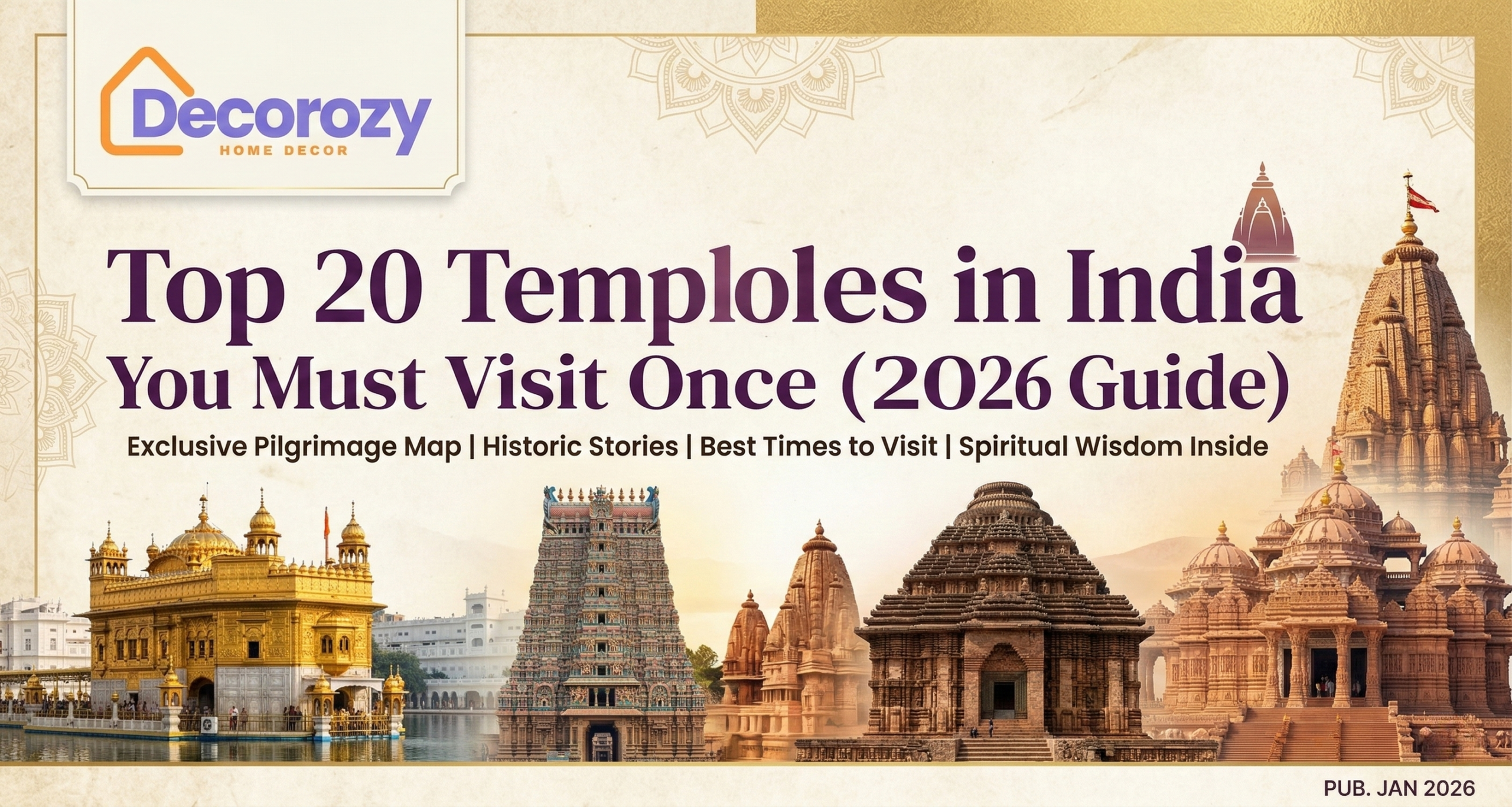 Top 20 Temples in India You Must Visit Once (2026 Guide)