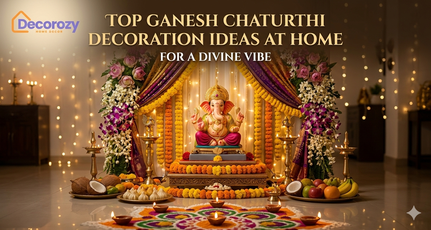 Top Ganesh Chaturthi Decoration Ideas at Home for a Divine Vibe