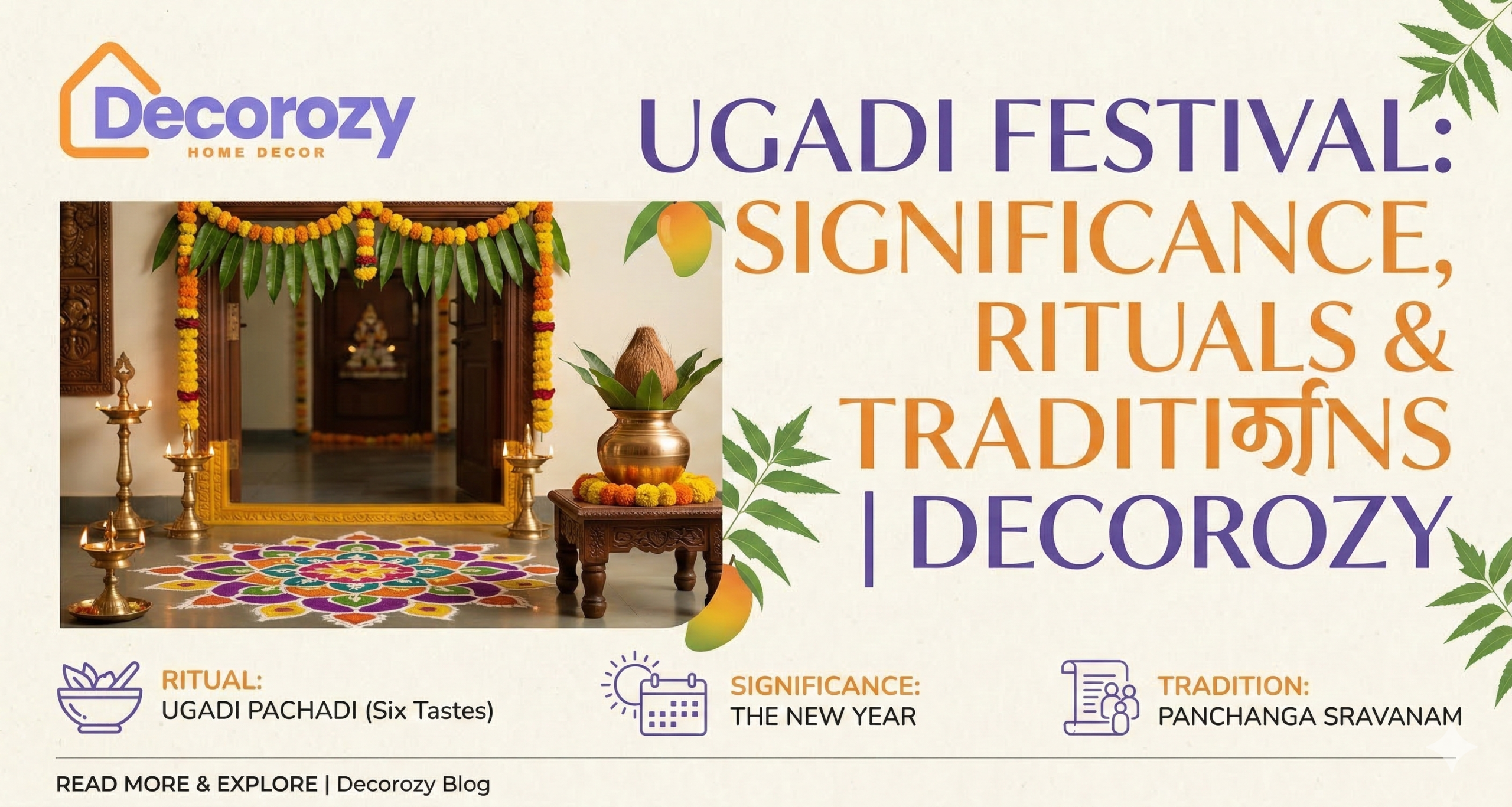 Ugadi Festival: Significance, Rituals & Traditions | Decorozy