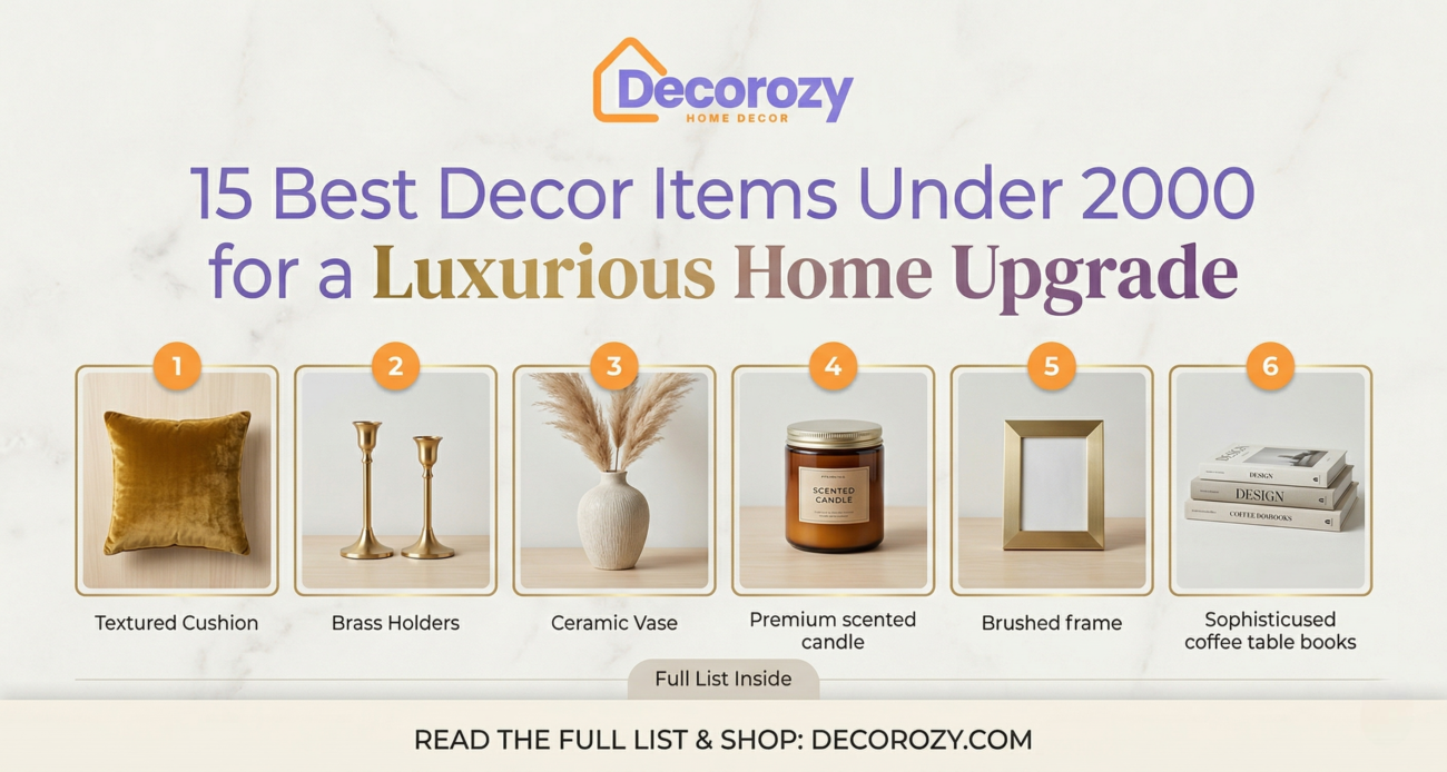 15 Best Decor Items Under 2000 for a Luxurious Home Upgrade