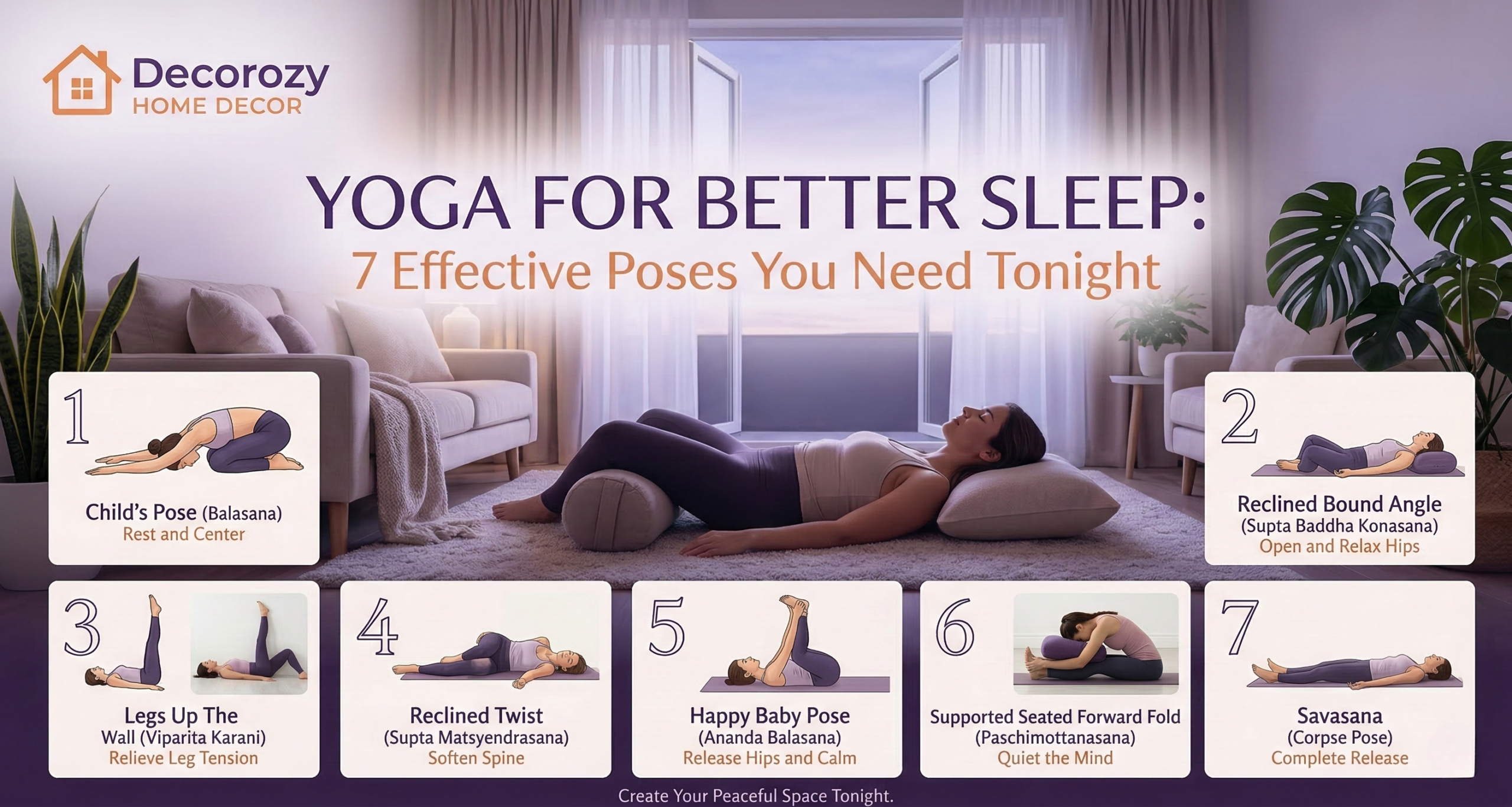 Yoga for Better Sleep: 7 Effective Poses You Need Tonight