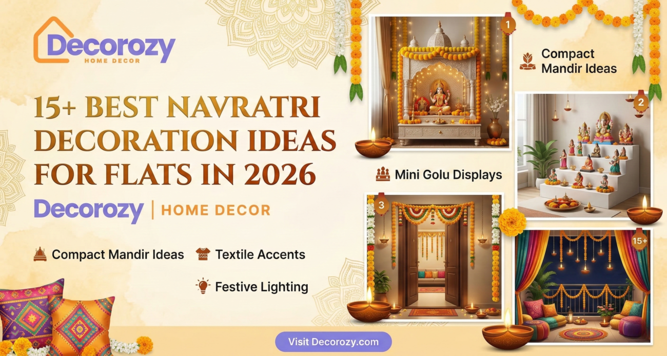 15+ Best Navratri Decoration Ideas for Flats in 2026 | Decorozy