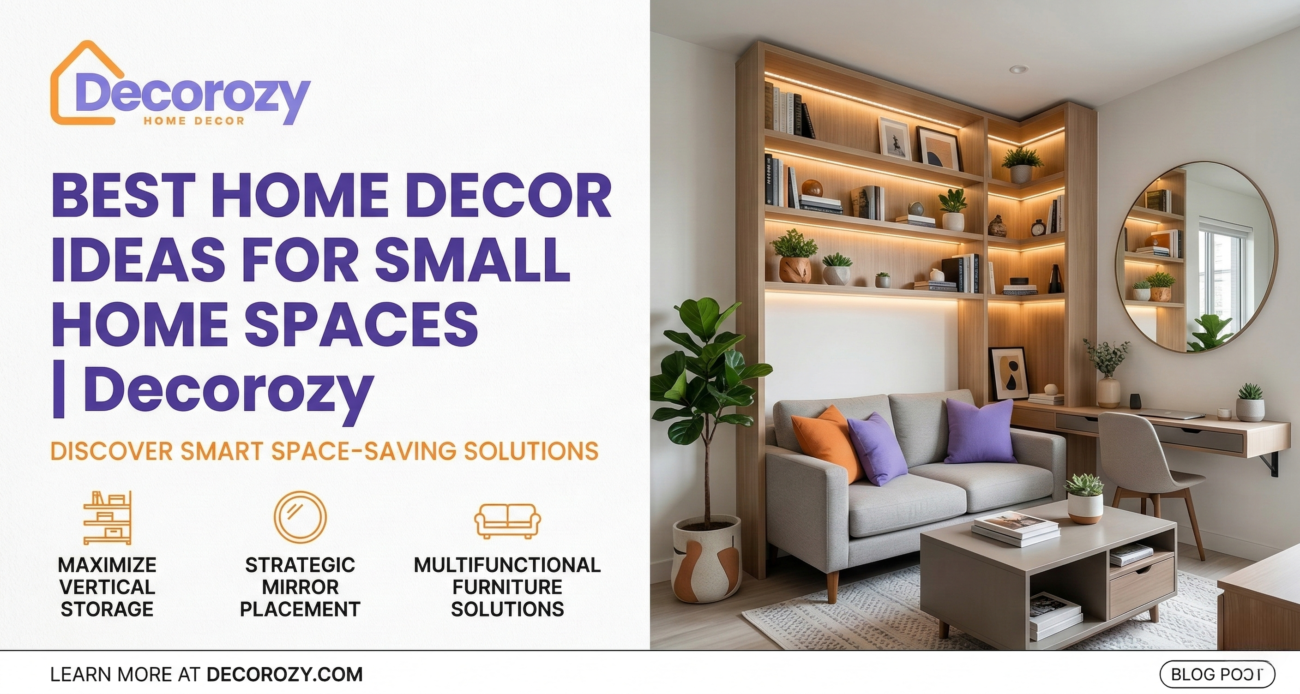 Best Home Decor Idea For Small Home Spaces | Decorozy