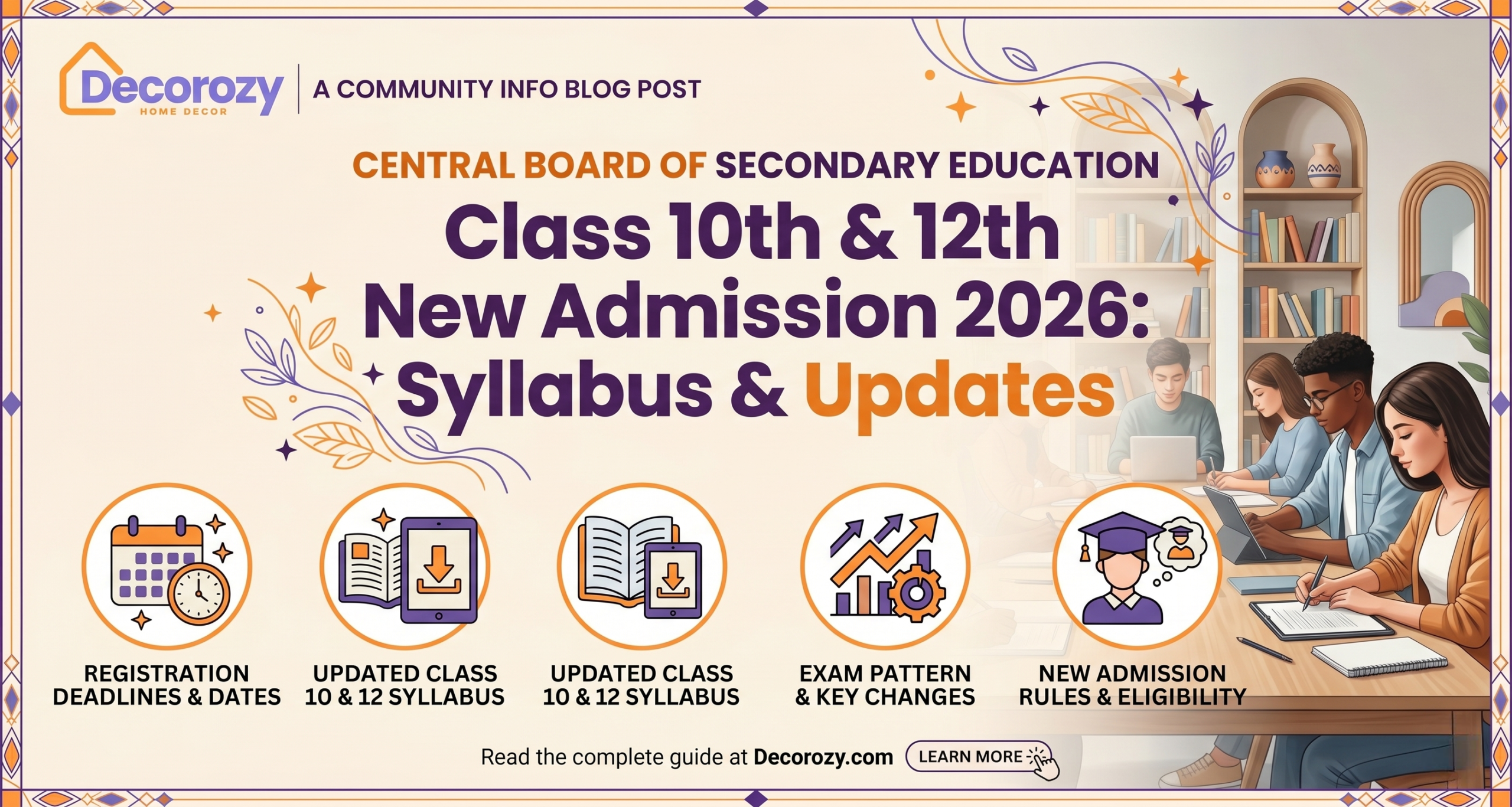 Central Board of Secondary Education Class 10th & 12th New Admission 2026: Syllabus & Updates