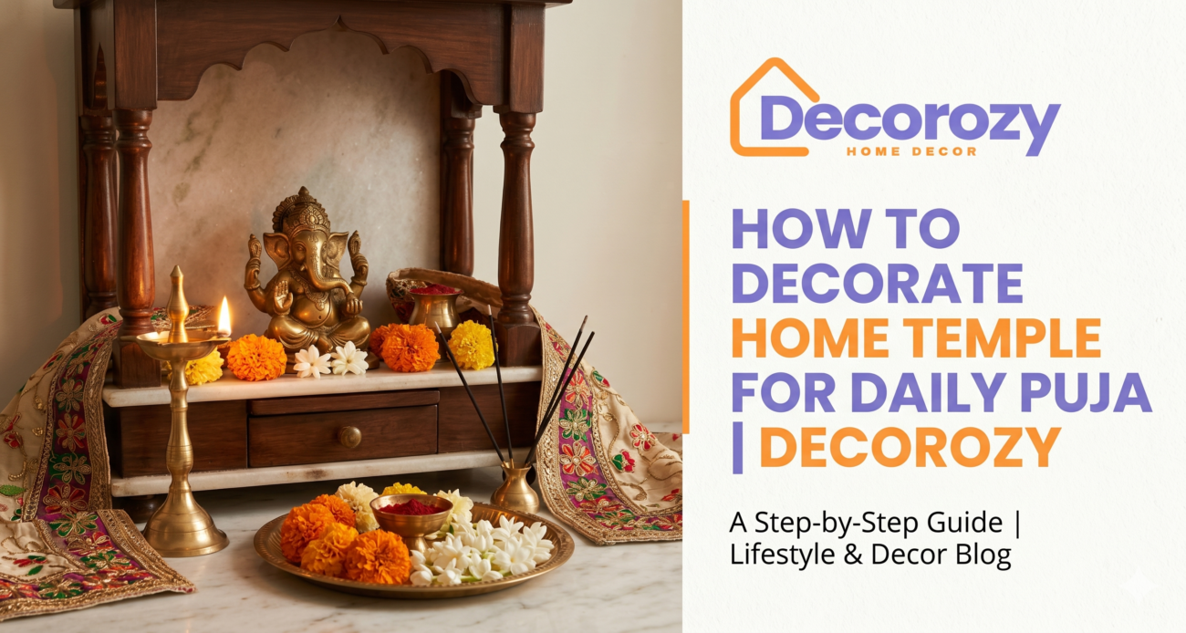 How to Decorate Home Temple for Daily Puja | Decorozy