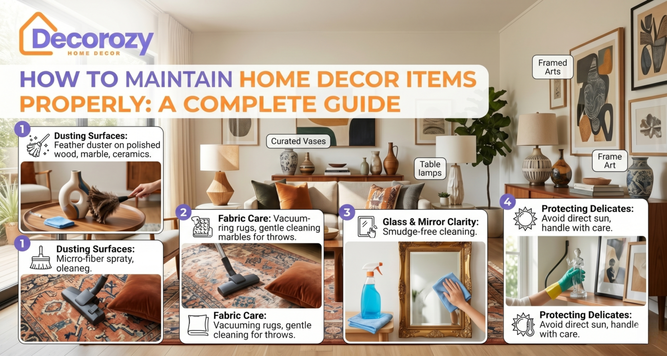 How to Maintain Home Decor Items Properly: A Complete Guide