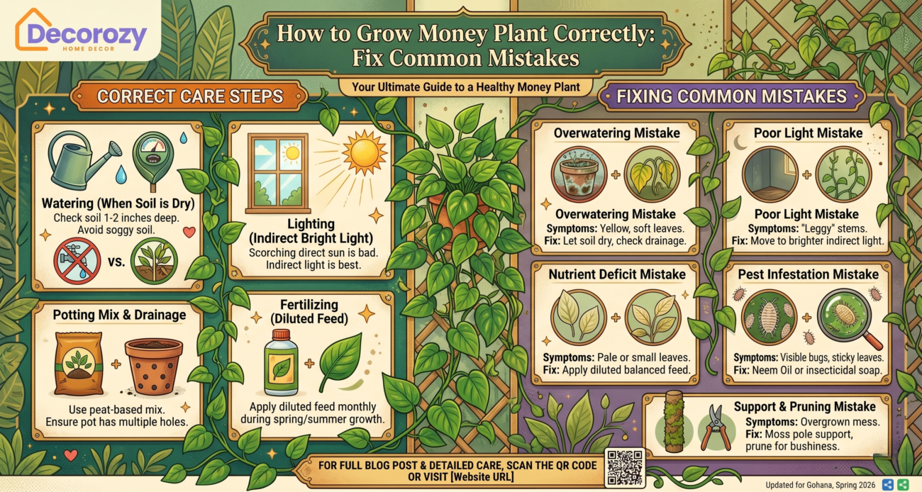 How to Grow Money Plant Correctly: Fix Common Mistakes