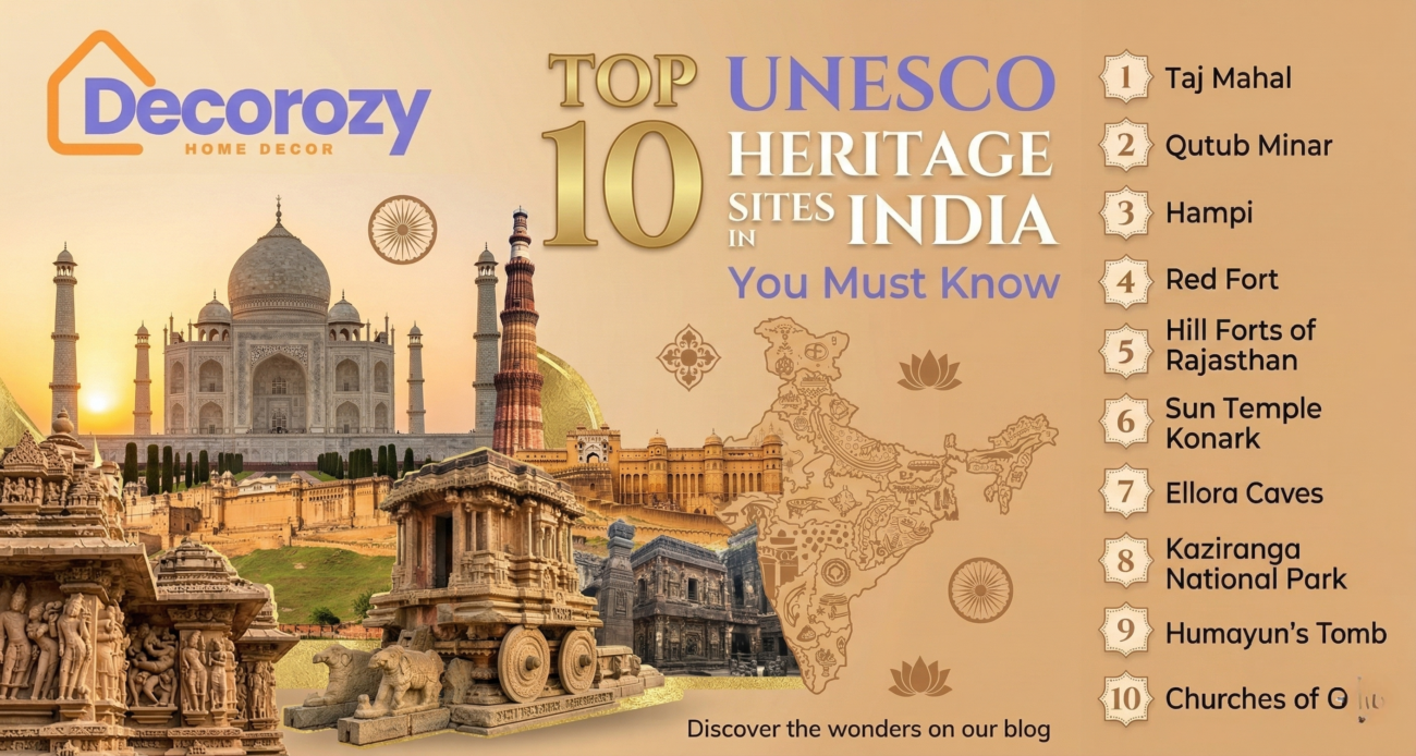 Top 10 UNESCO World Heritage Sites in India You Must Know