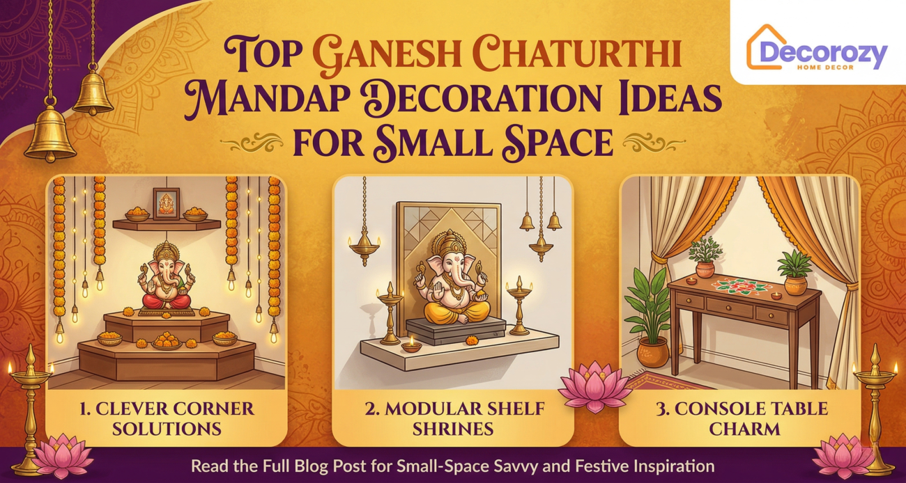 Top Ganesh Chaturthi Mandap Decoration Ideas for Small Space