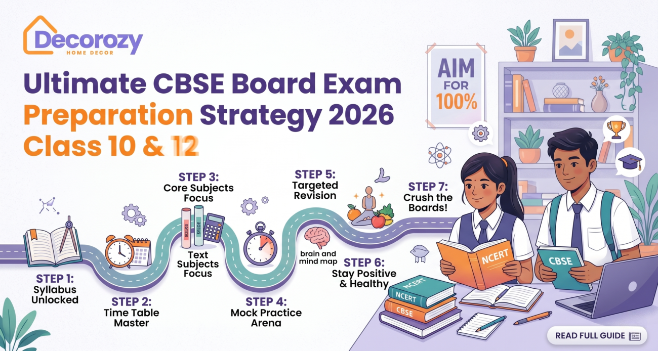 Ultimate CBSE Board Exam Preparation Strategy 2026 Class 10 & 12