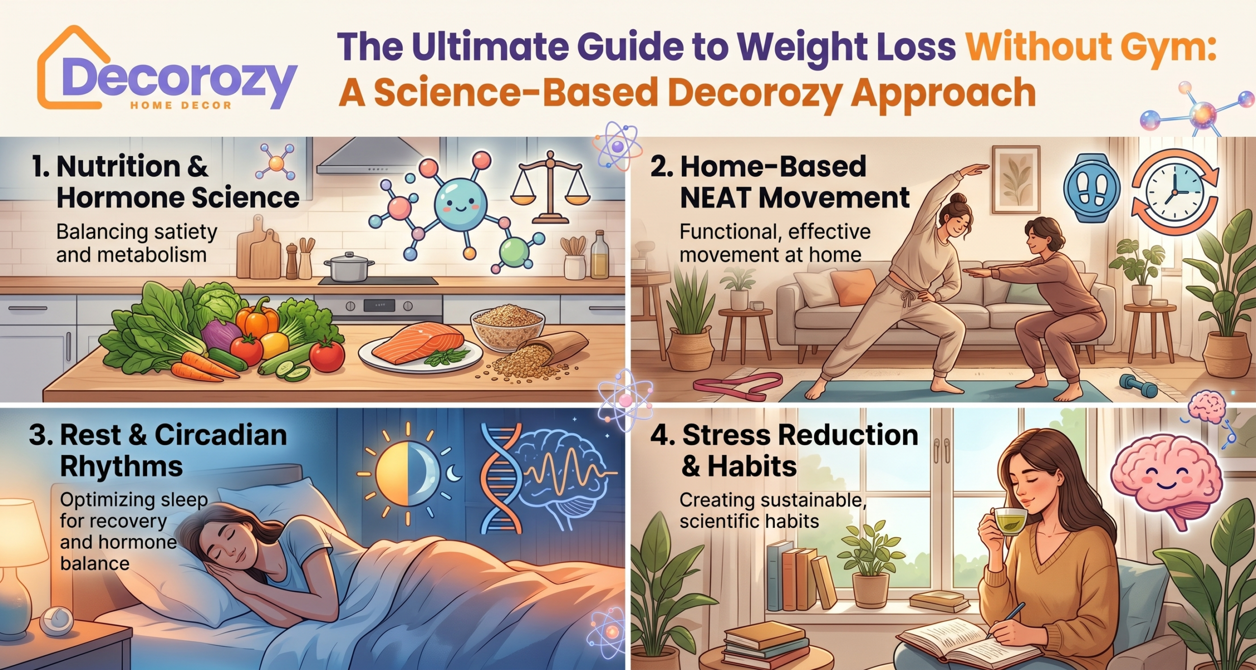 The Ultimate Guide to Weight Loss Without Gym: A Science-Based Decorozy Approach
