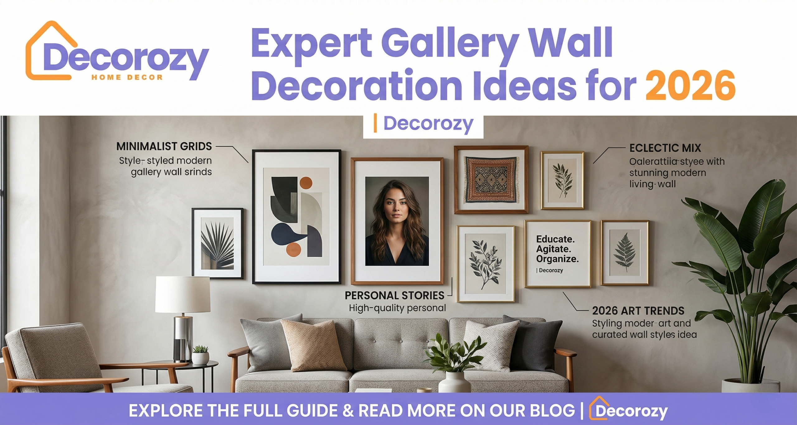 Expert Gallery Wall Decoration Ideas for 2026 | Decorozy