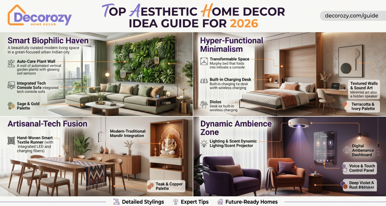 Top Aesthetic Home Decor Idea Guide for 2026