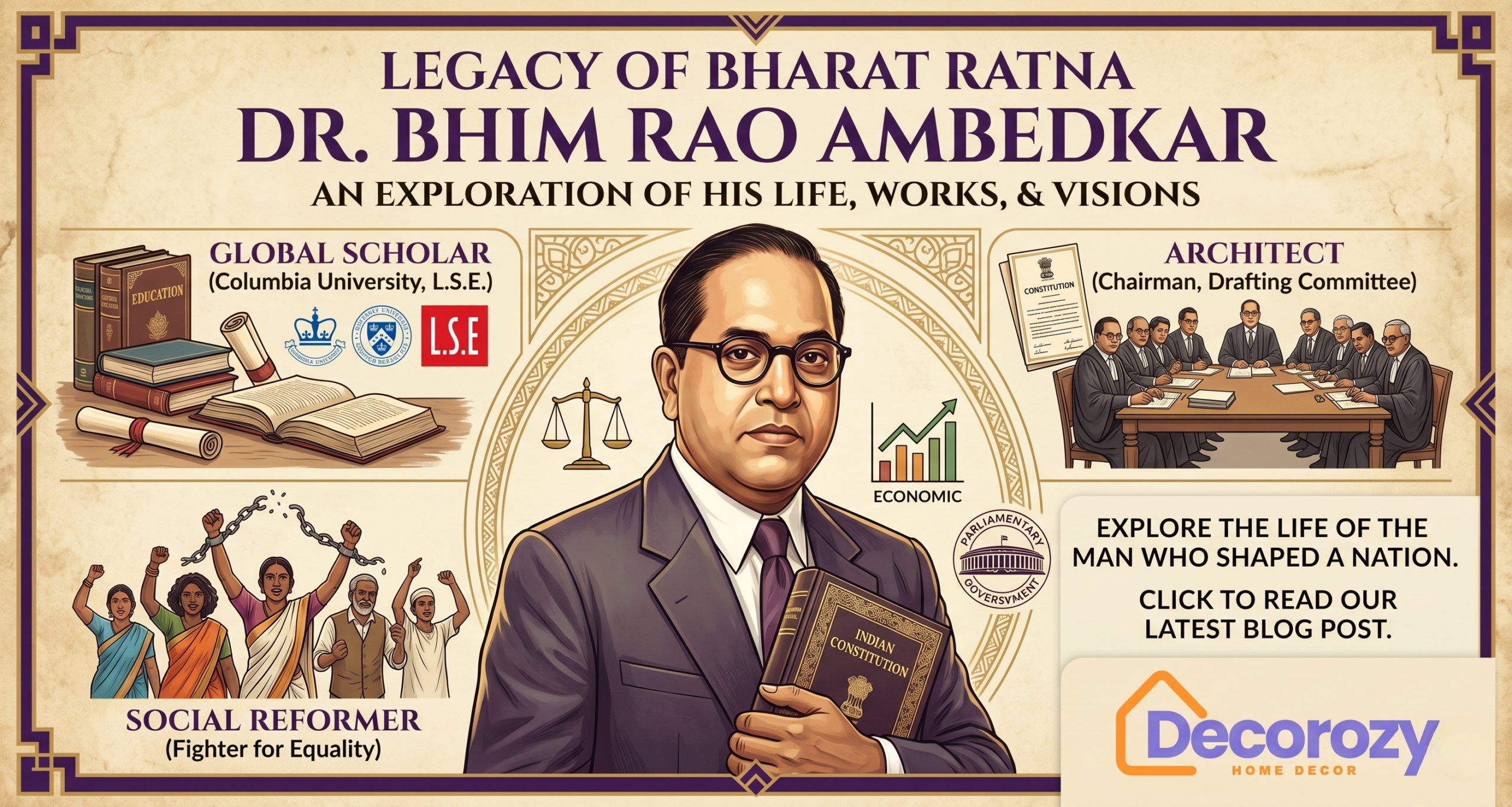 Legacy of Bharat Ratna Dr. Bhim Rao Ambedkar | Decorozy