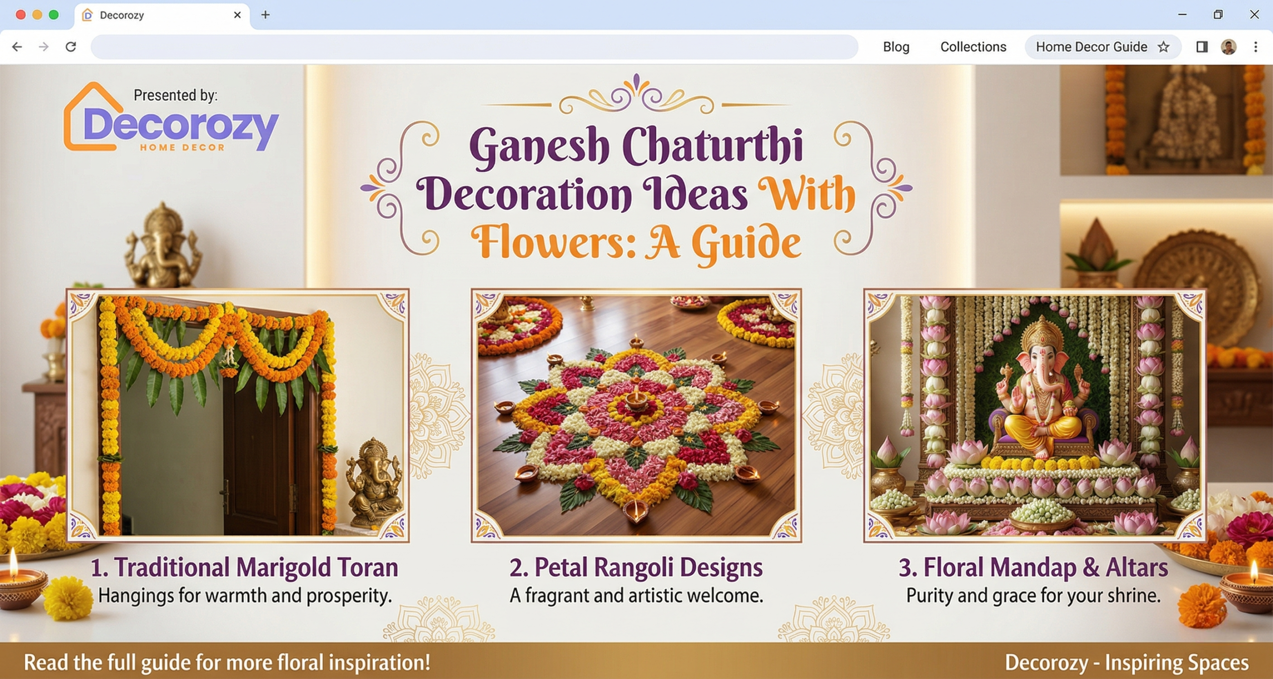 Ganesh Chaturthi Decoration Ideas With Flowers: A Guide
