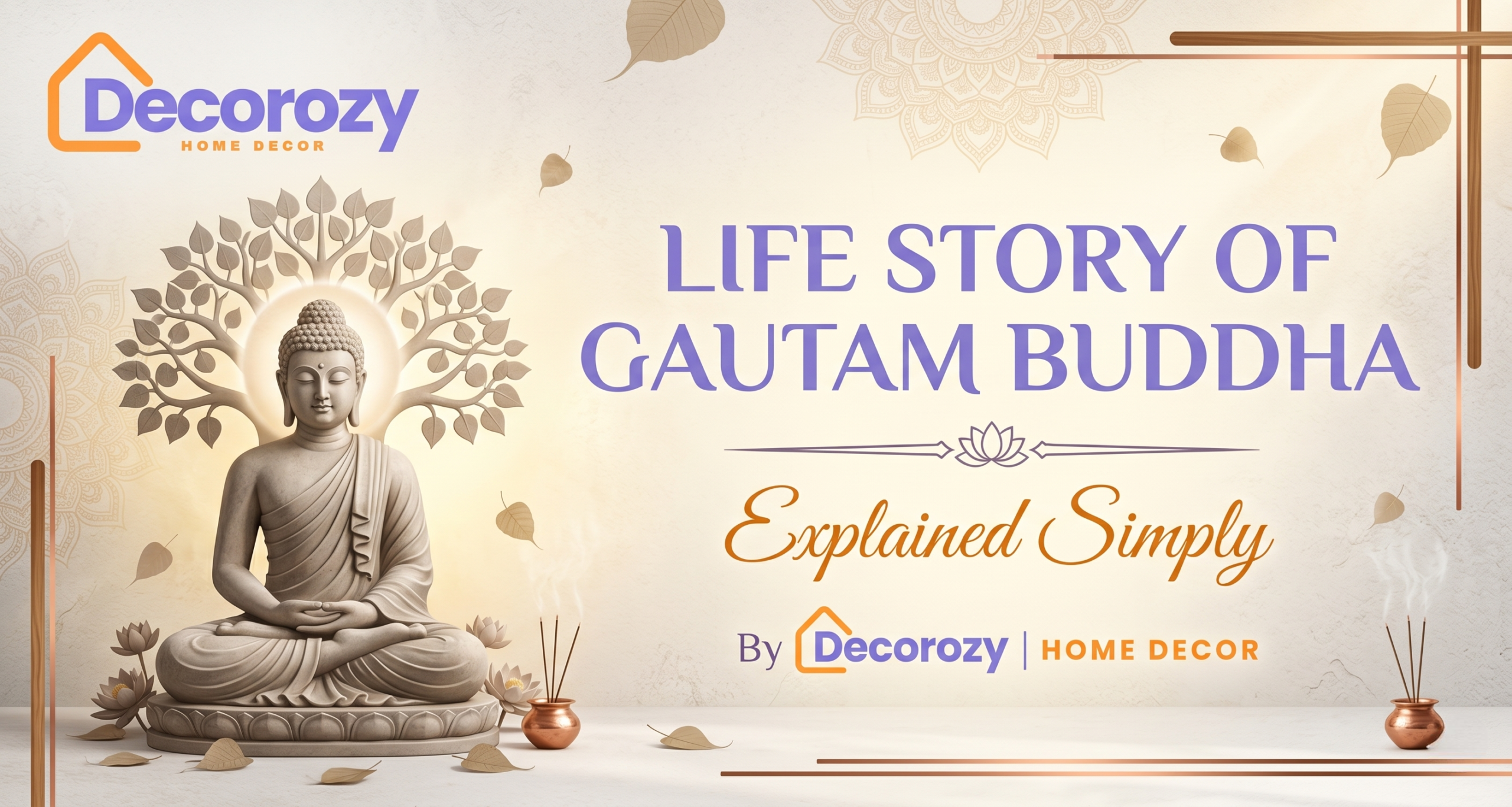 Life Story of Gautam Buddha Explained Simply | Decorozy