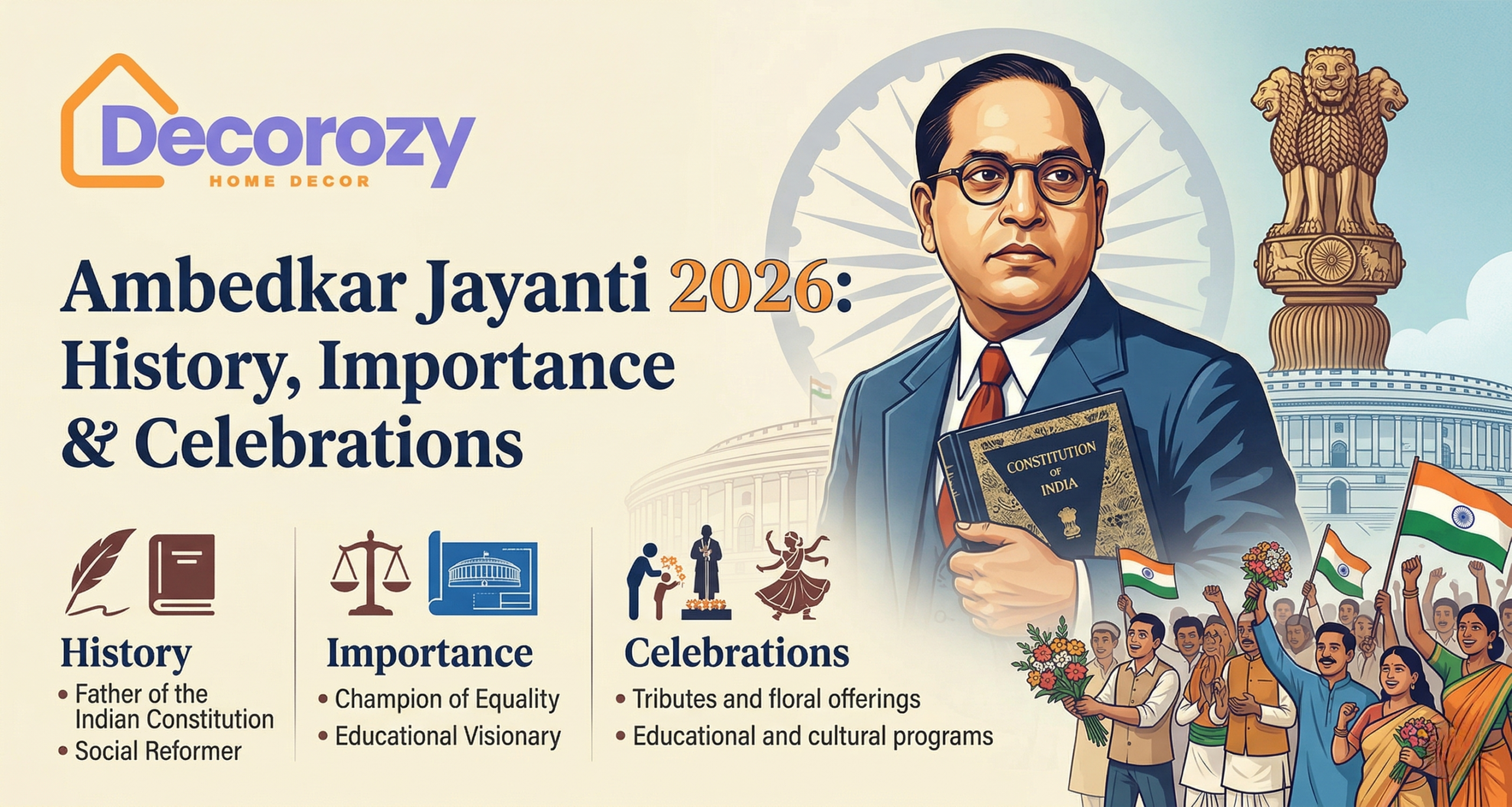 Ambedkar Jayanti 2026: History, Importance & Celebrations