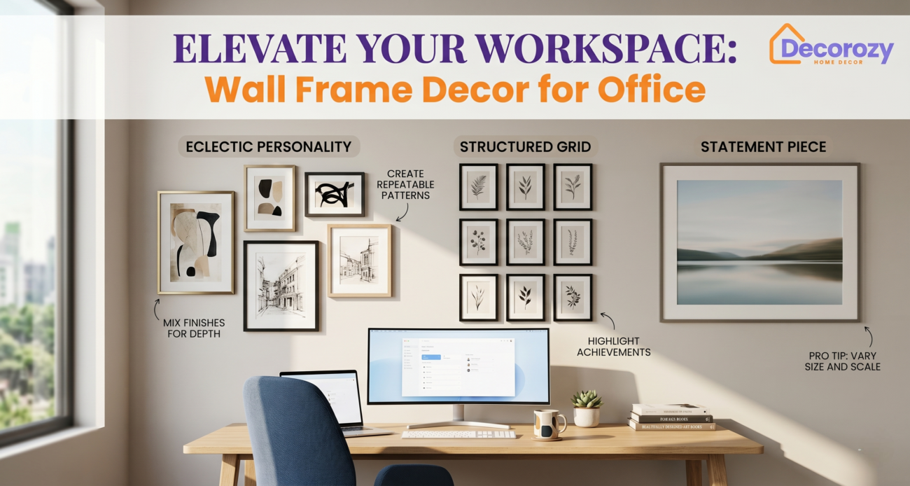 Elevate Your Workspace: Wall Frame Decor for Office