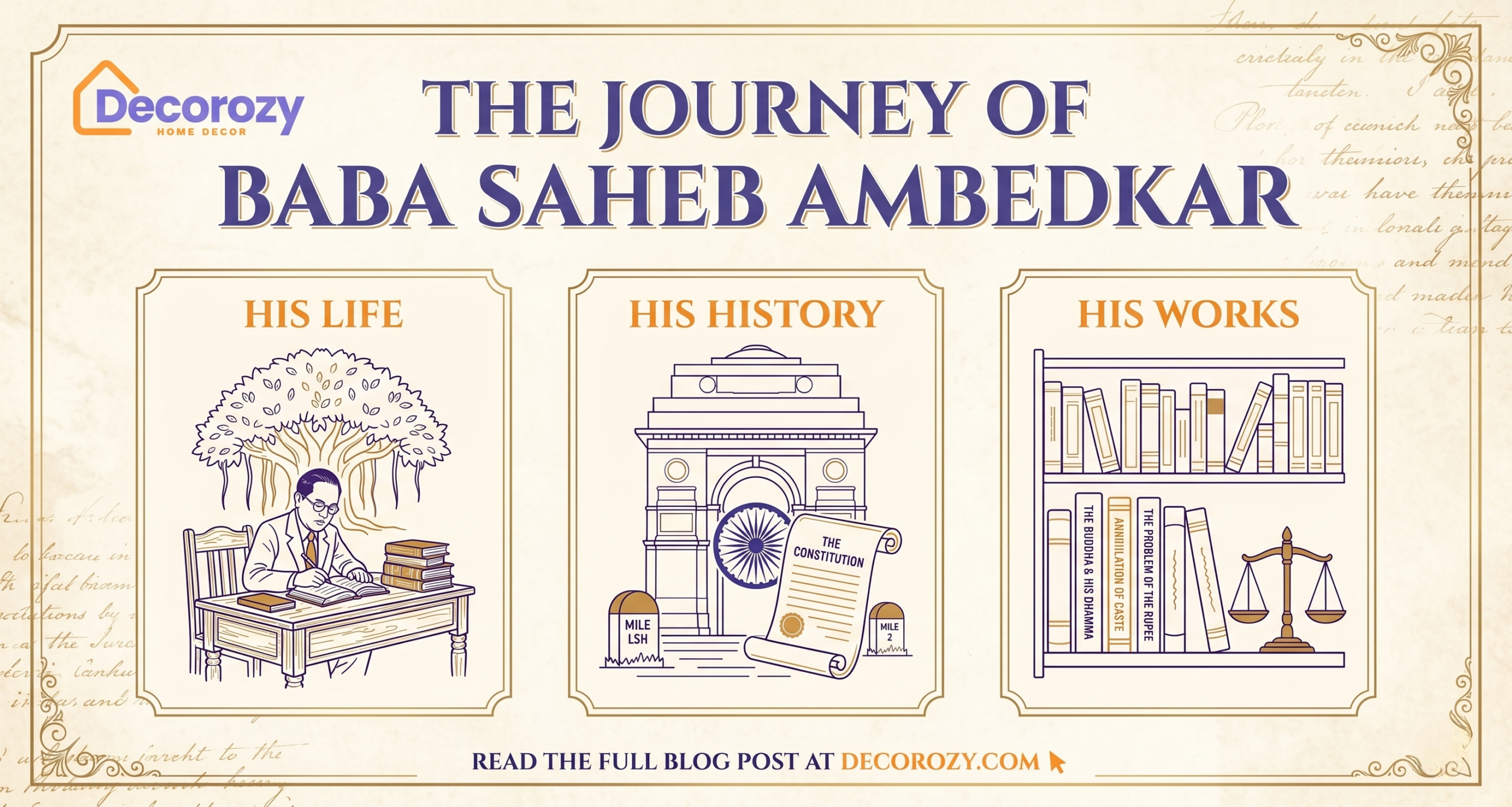 The Journey of Baba Saheb Ambedkar - Life, History & Works