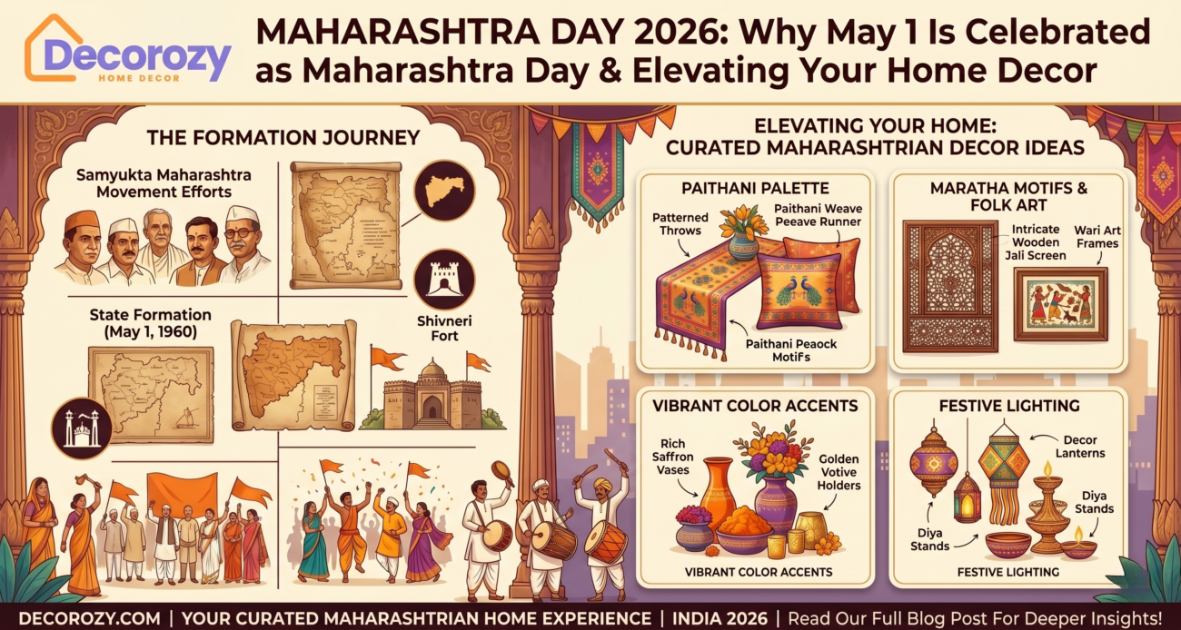Maharashtra Day 2026: Why May 1 Is Celebrated as Maharashtra Day & Elevating Your Home Decor