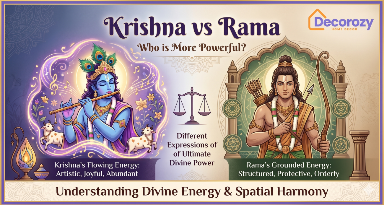 Krishna vs Rama: Who is More Powerful? Understanding Divine Energy & Spatial Harmony