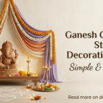 Ganesh Chaturthi Stage Decoration Ideas Simple & Stunning
