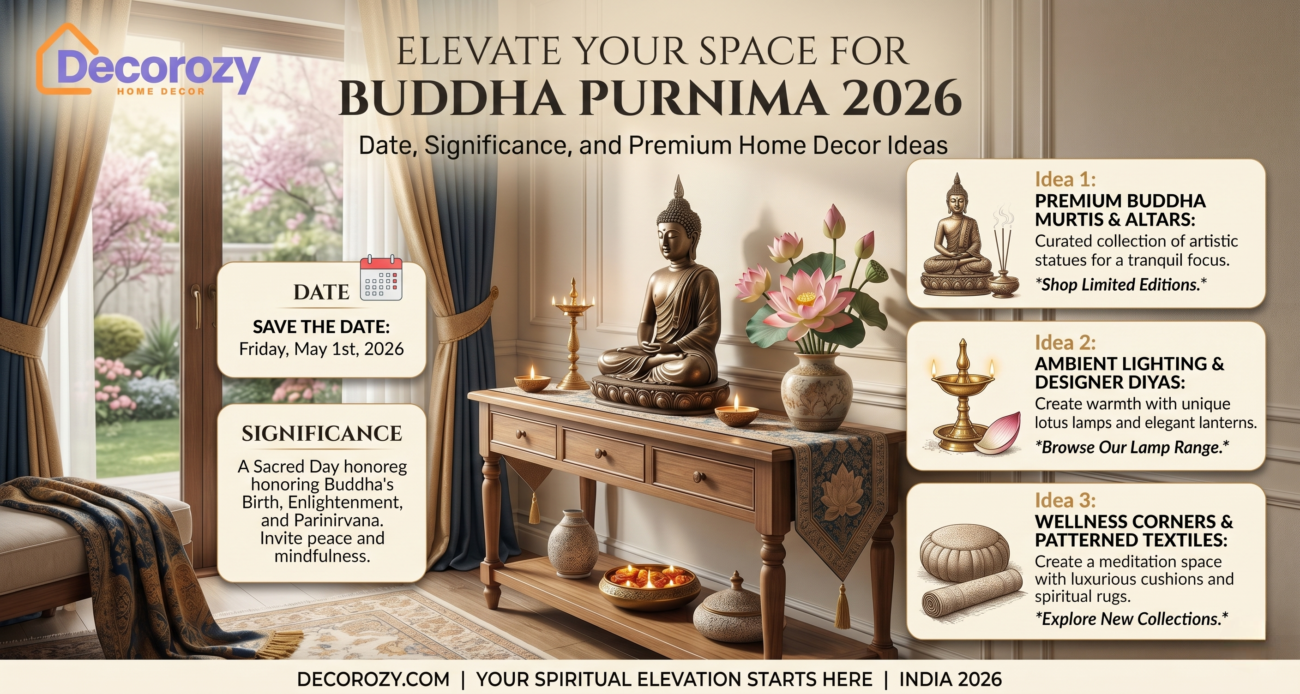 Elevate Your Space for Buddha Purnima 2026: Date, Significance, and Premium Home Decor Ideas