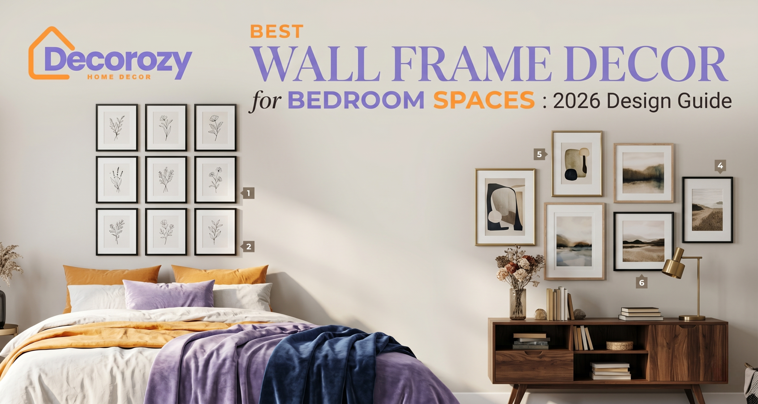 Best Wall Frame Decor for Bedroom Spaces: 2026 Design Guide