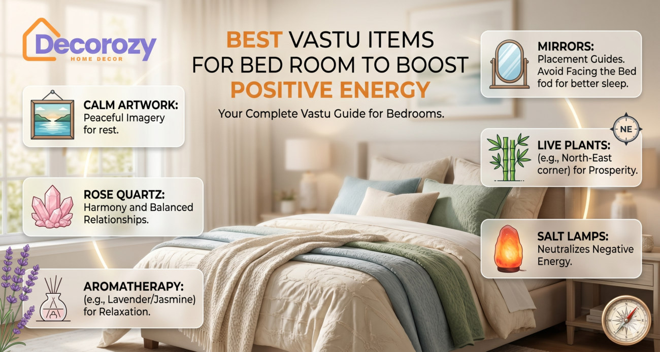 Best Vastu Items for Bed Room to Boost Positive Energy