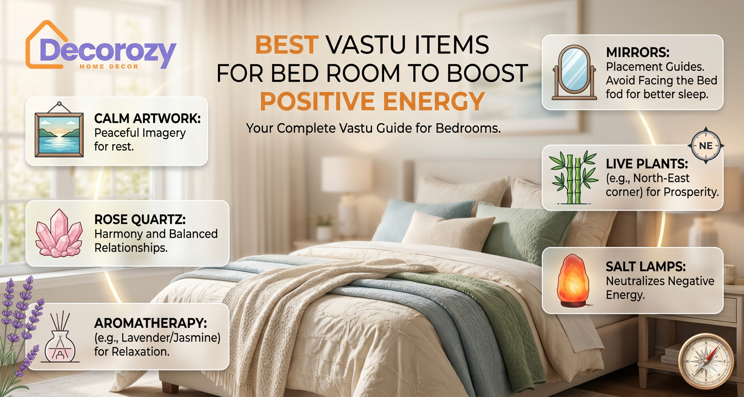 Best Vastu Items for Bed Room to Boost Positive Energy