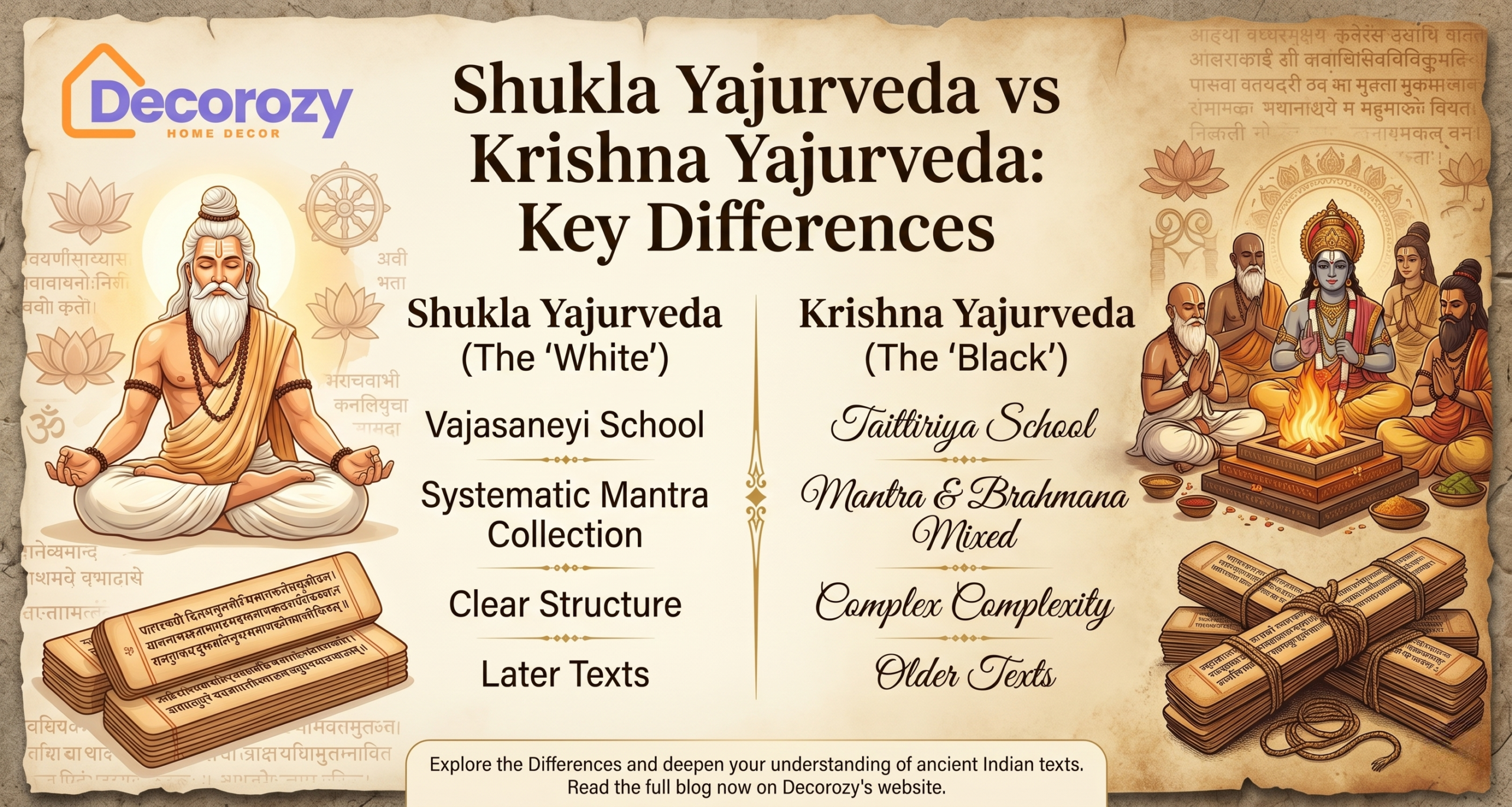 Shukla Yajurveda vs Krishna Yajurveda: Key Differences