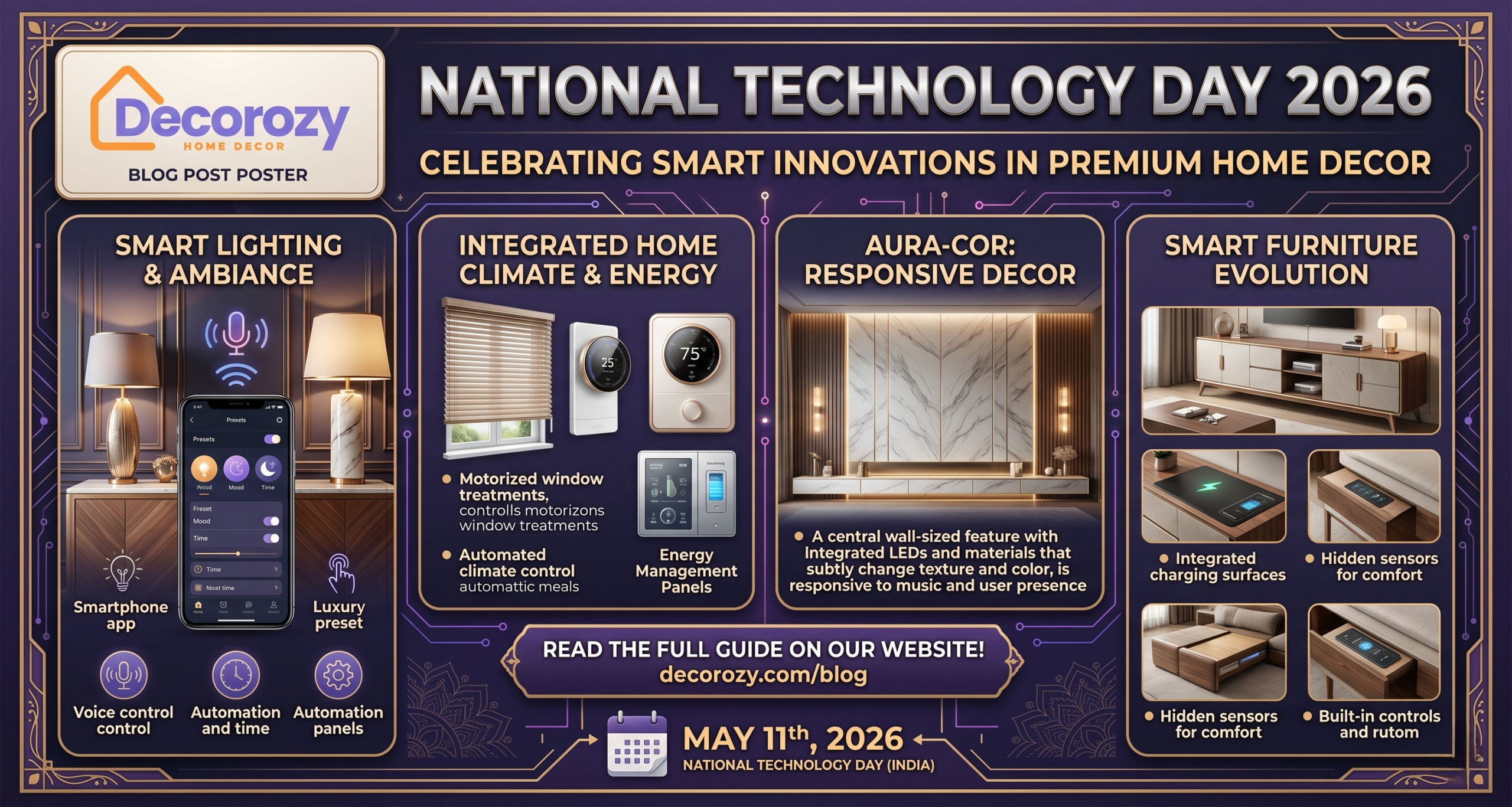National Technology Day 2026: Celebrating Smart Innovations in Premium Home Decor