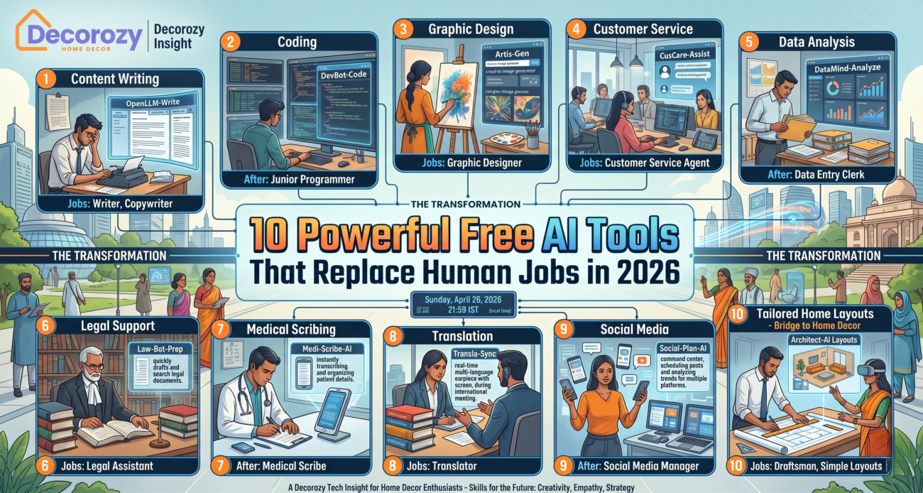 10 Powerful Free AI Tools That Replace Human Jobs in 2026