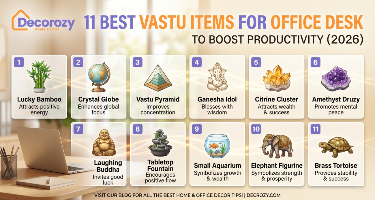 11 Best Vastu Items for Office Desk to Boost Productivity (2026)