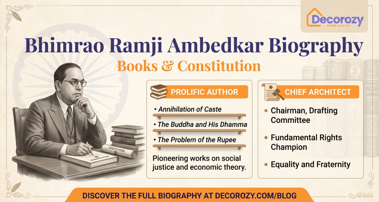 Bhimrao Ramji Ambedkar Biography: Books & Constitution