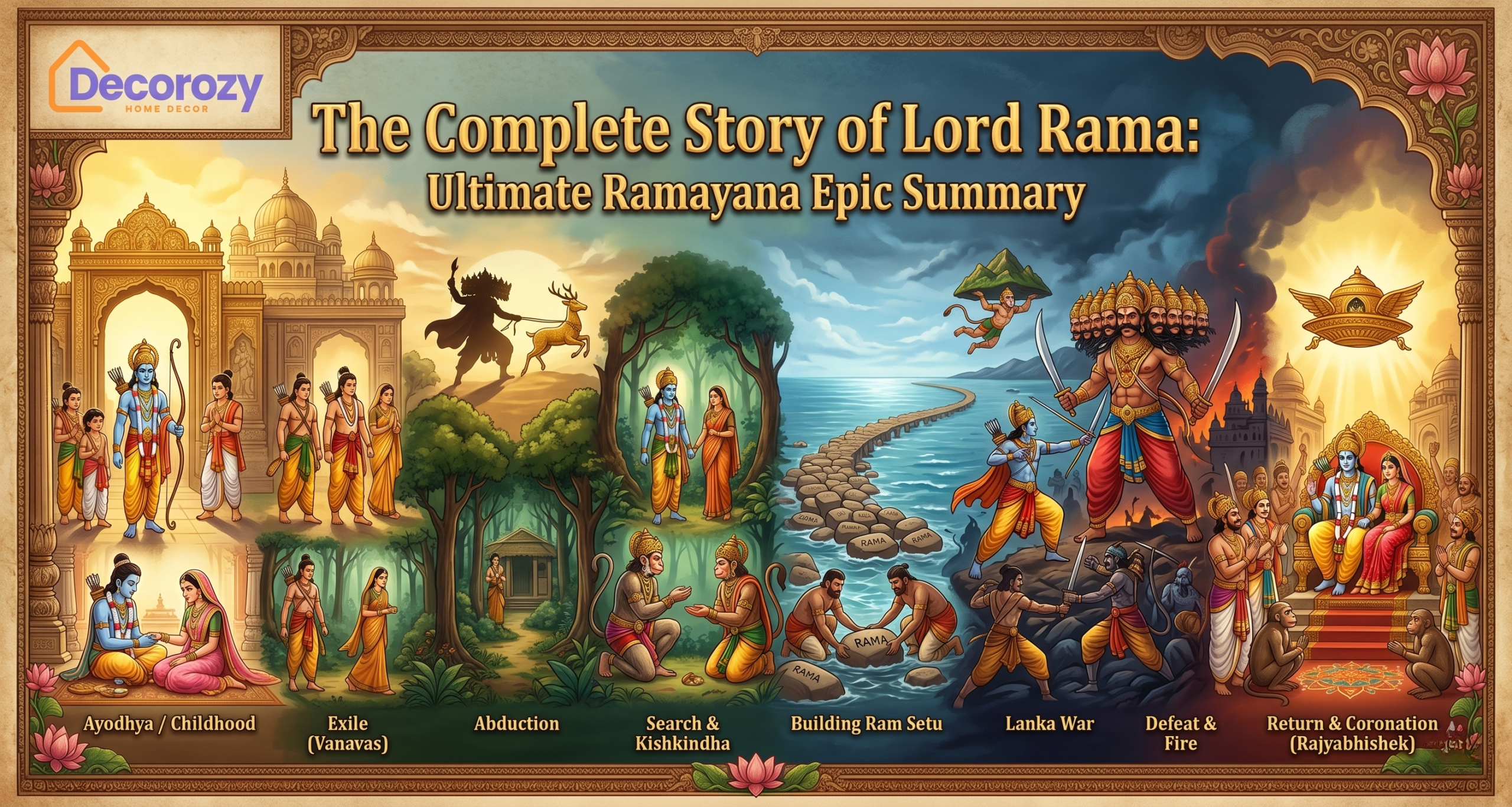 The Complete Story of Lord Rama: Ultimate Ramayana Epic Summary