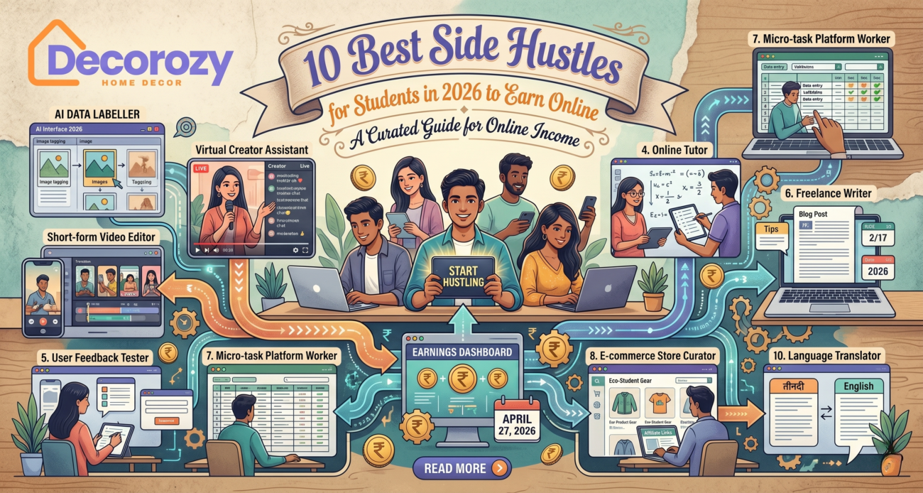 10 Best Side Hustles for Students in 2026 to Earn Online
