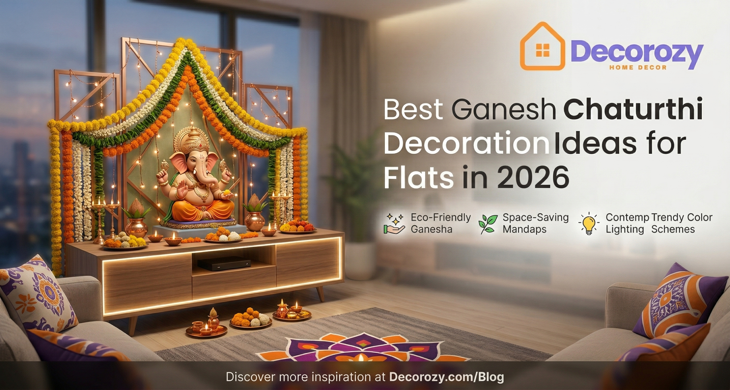 Best Ganesh Chaturthi Decoration Ideas for Flats in 2026