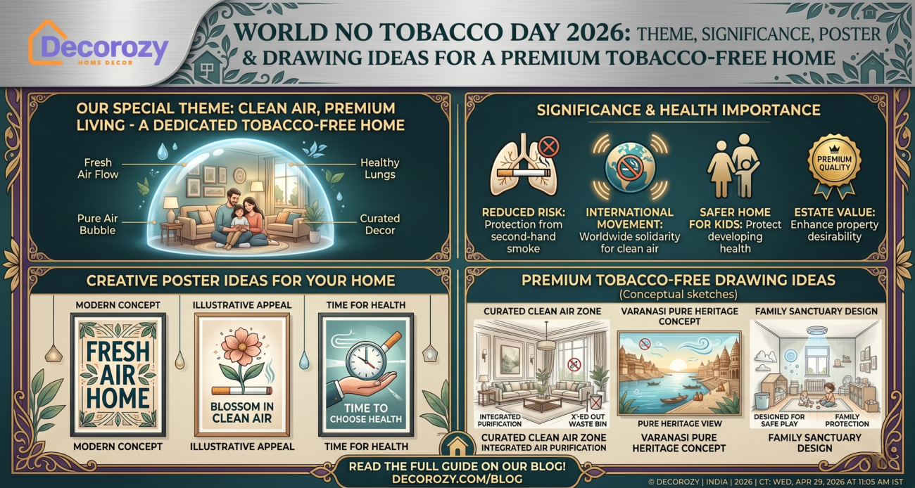 World No Tobacco Day 2026: Theme, Significance, Poster and Drawing Ideas for a Premium Tobacco-Free Home