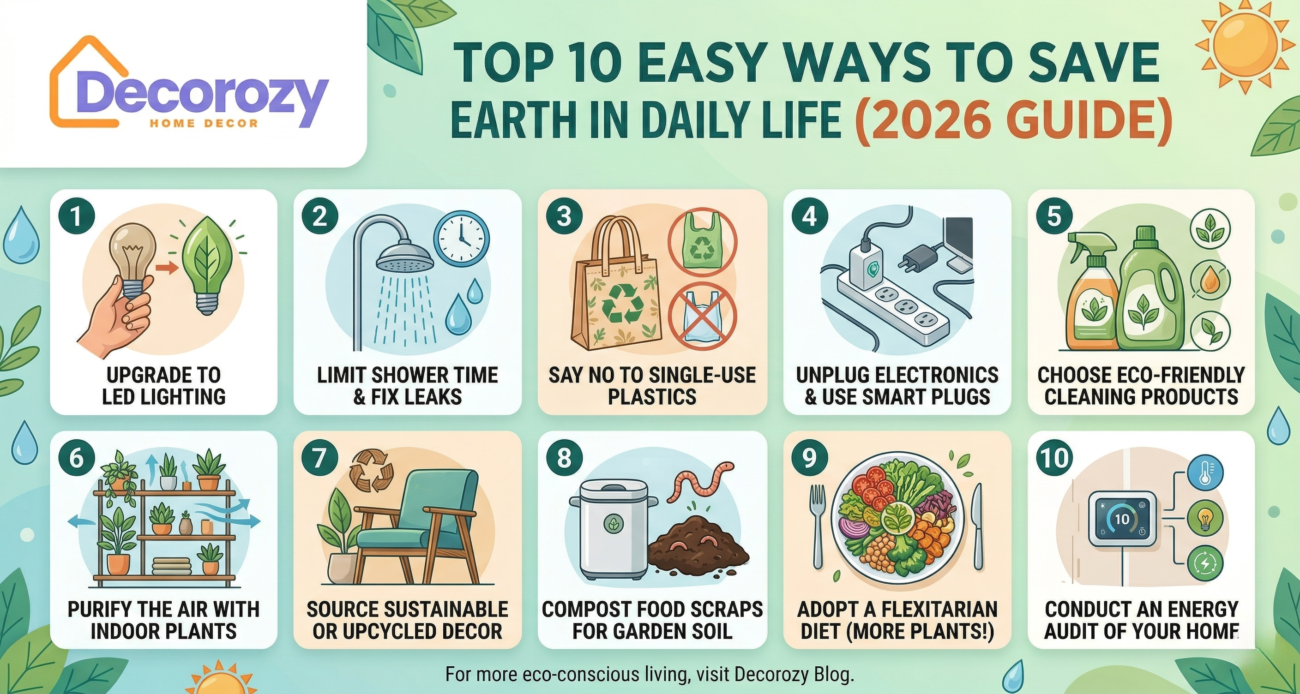 Top 10 Easy Ways to Save Earth in Daily Life (2026 Guide)